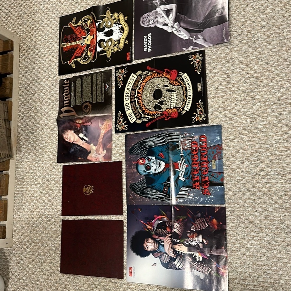 Various posters from guitar world magazine 6 in total, Guns N’ Roses